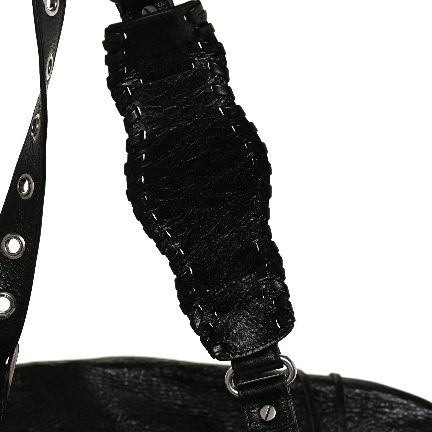Balenciaga Agneau Arena Medium Le Cagole Shoulder Bag Black 13 of 14