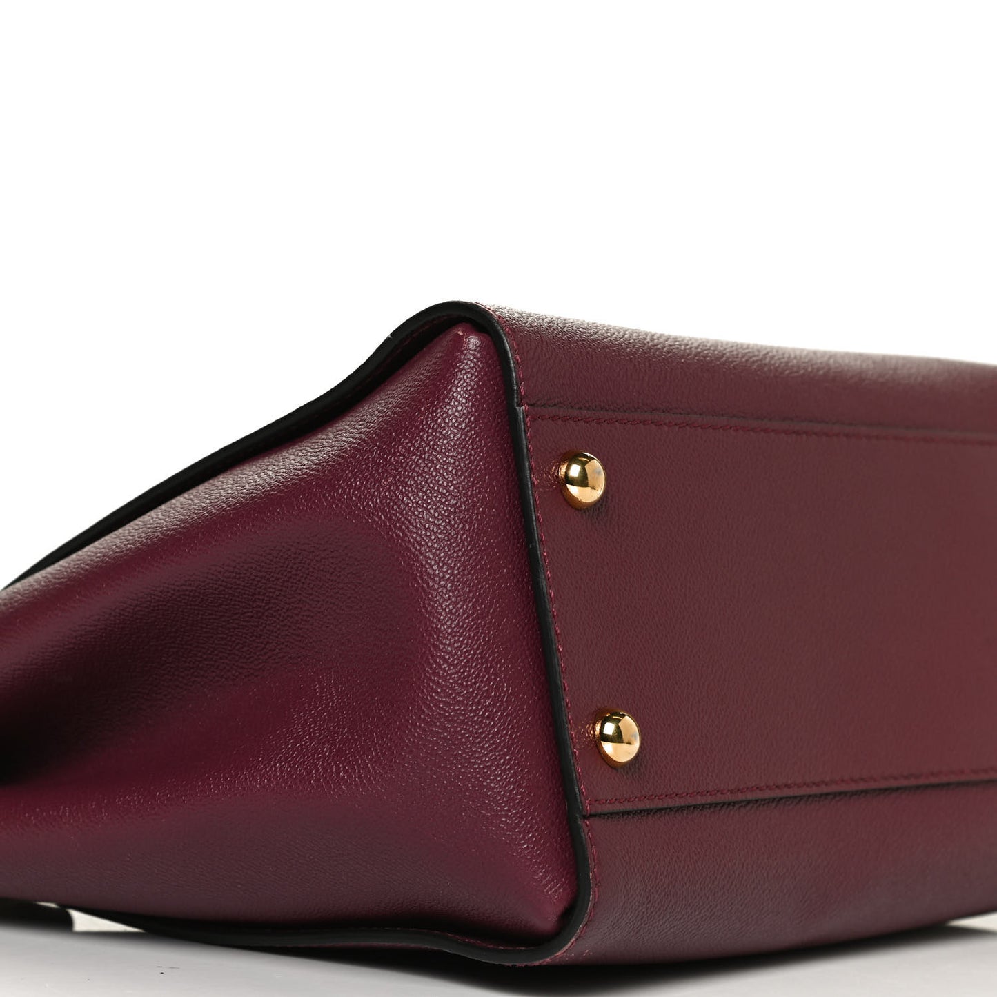 Soft Grain Medium Buckle Tote Dark Plum