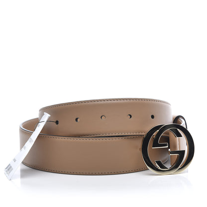 Gucci Calfskin Interlocking G 37mm Belt 90 36 Camelia 3 of 6