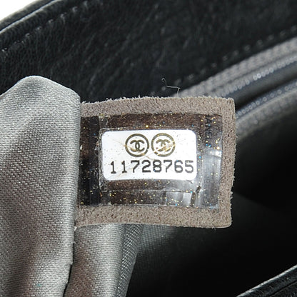 Chanel Distressed Lambskin Lady Braid Flap Black 7 of 7