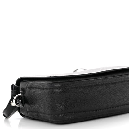Prada Vitello Daino Soft Flap Crossbody Black 8 of 9