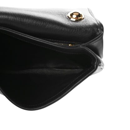 Gucci Roxy Calfskin Web Medium Blondie Shoulder Flap Bag Black 5 of 10