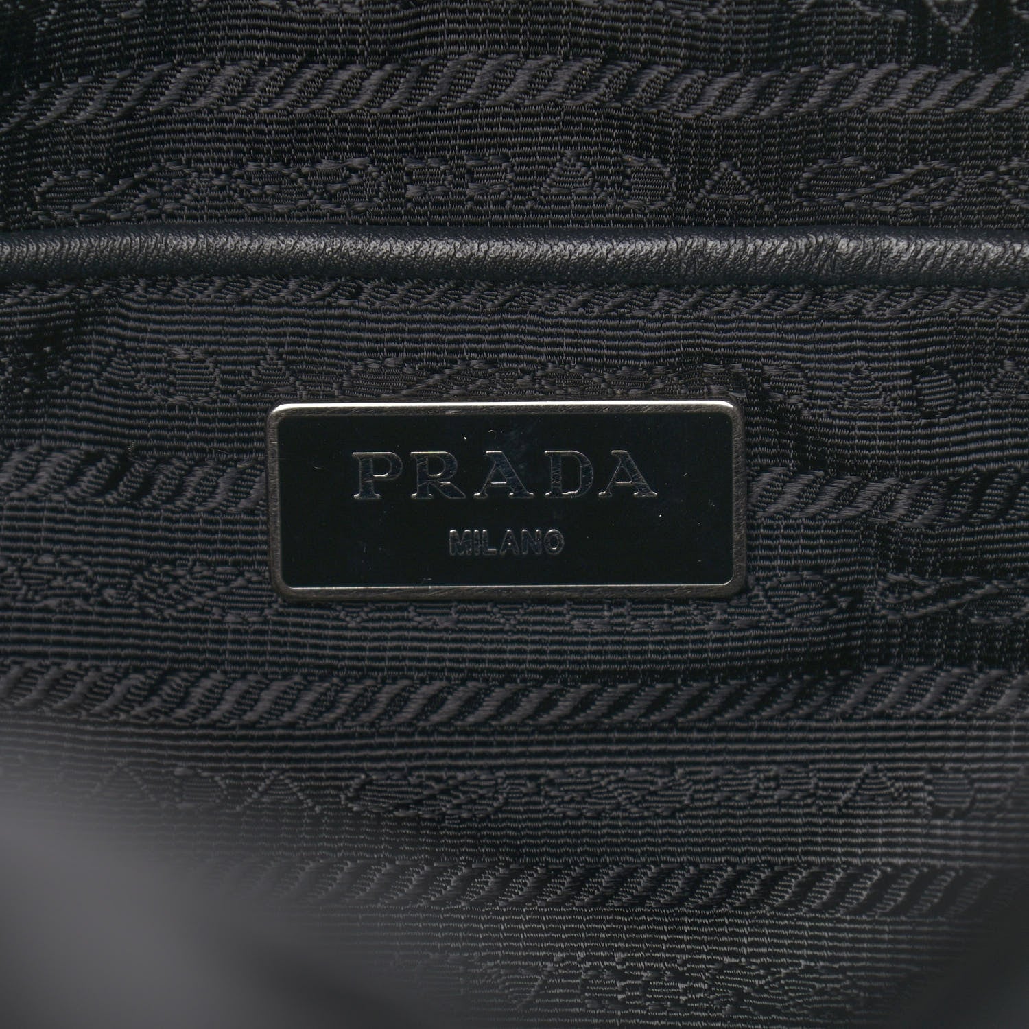 Prada Nylon Vela Messenger Bag Black 7 of 13