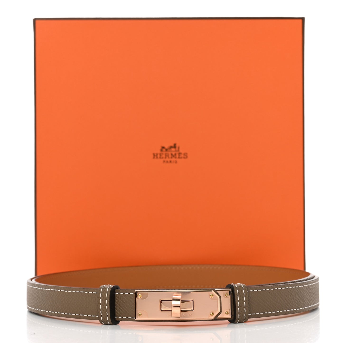 Epsom Kelly Belt Etoupe