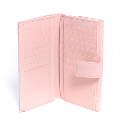 Christian Dior Leather Stitched Lady Cannage Wallet Pink 7 of 7