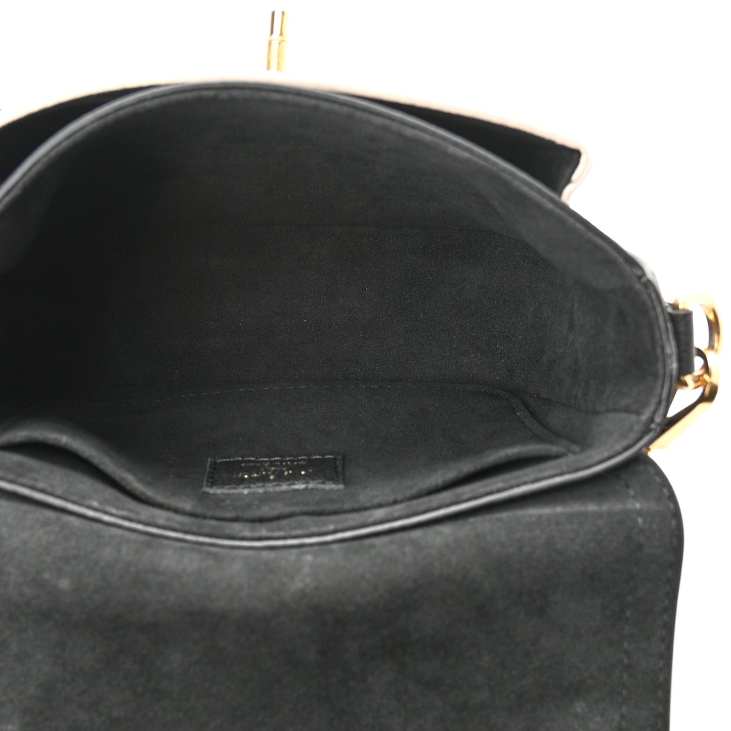 Grained Calfskin Lockme Tender Black