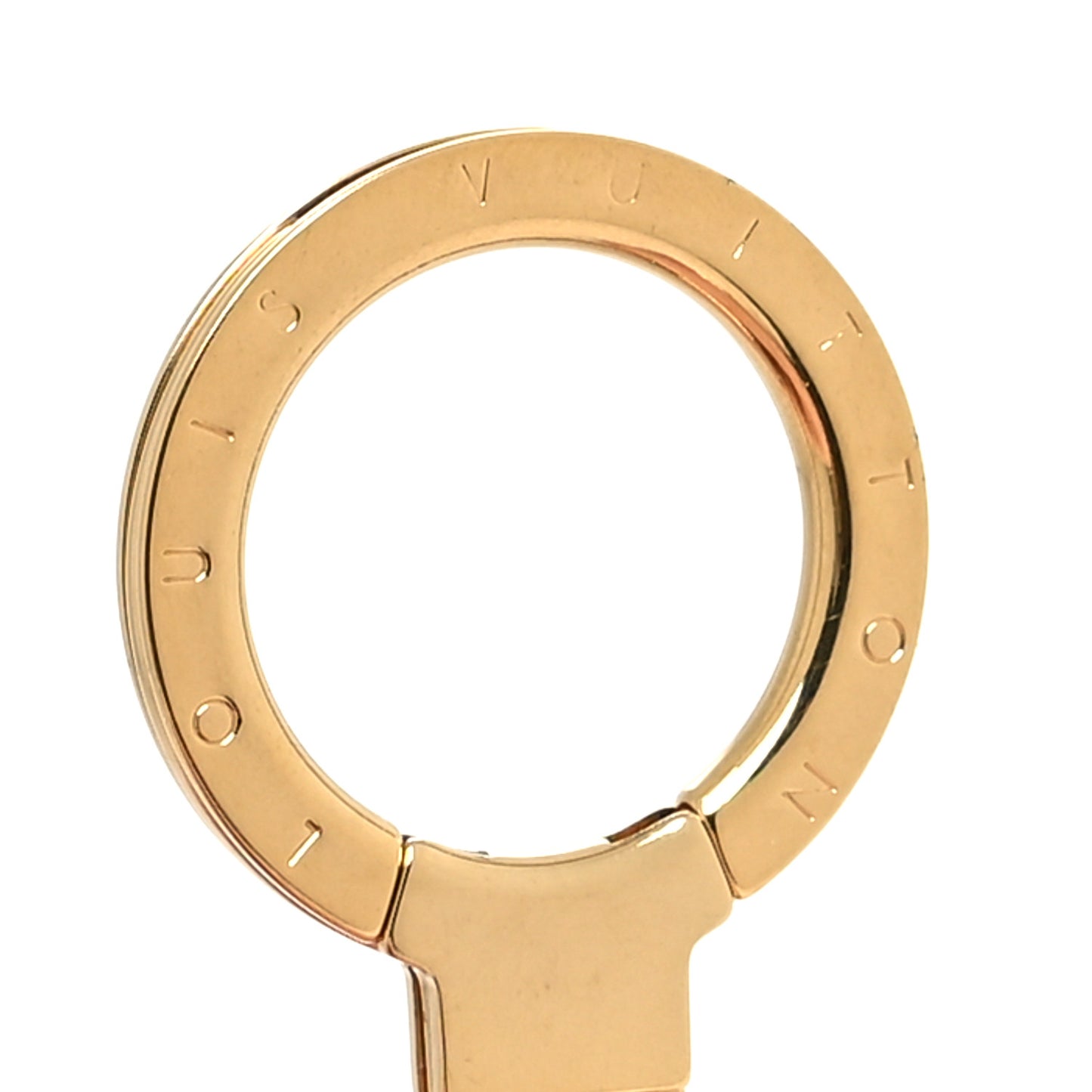 Mirror Ball Disco Key Holder Chain Ring Gold