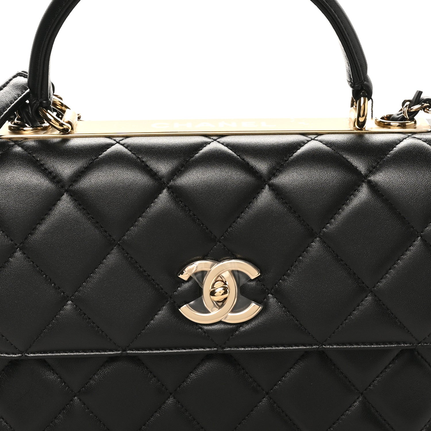 Chanel Lambskin Quilted Small Trendy CC Dual Handle Flap Bag Black 8 of 11