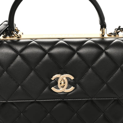 Chanel Lambskin Quilted Small Trendy CC Dual Handle Flap Bag Black 8 of 11