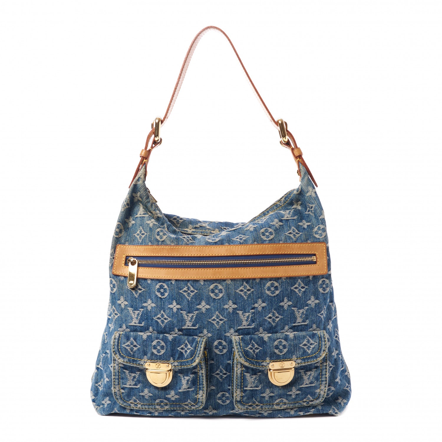 Louis Vuitton Denim Baggy GM Blue 1 of 8
