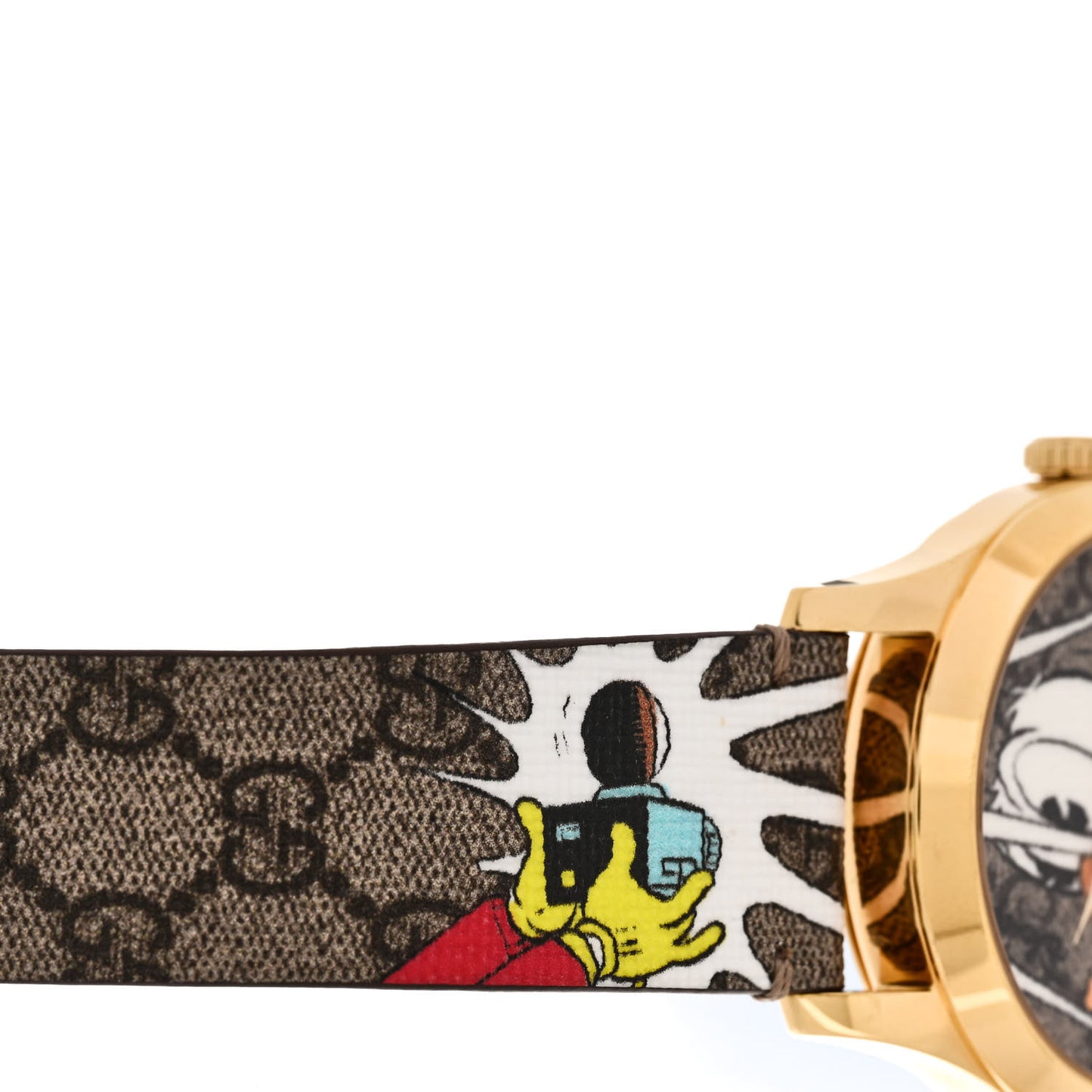 X DISNEY Stainless Steel Canvas 38mm G-Timeless Donald Duck Quartz Watch