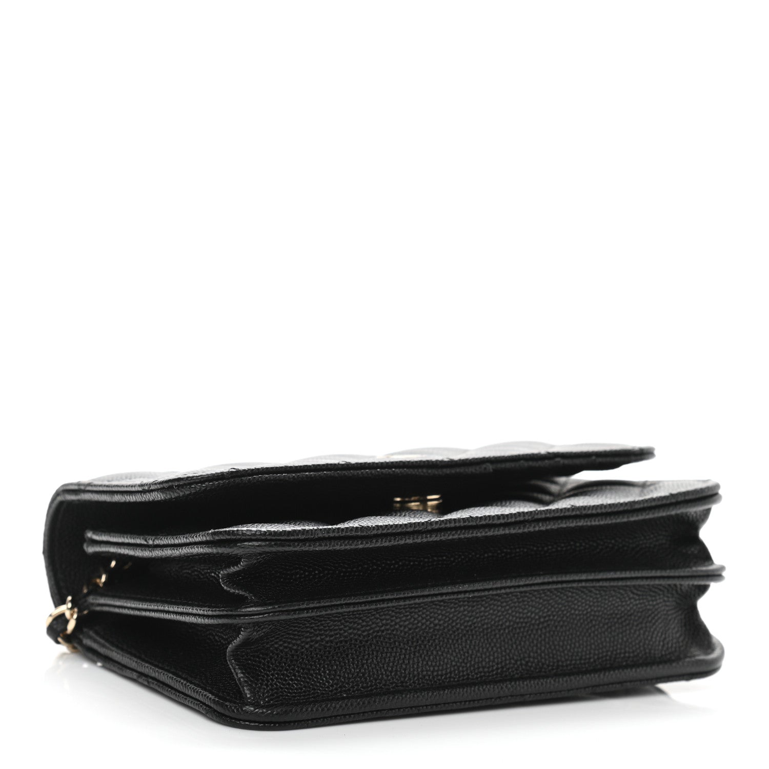 Chanel Caviar Quilted Mini Wallet On Chain WOC Black 4 of 11