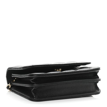 Chanel Caviar Quilted Mini Wallet On Chain WOC Black 4 of 11