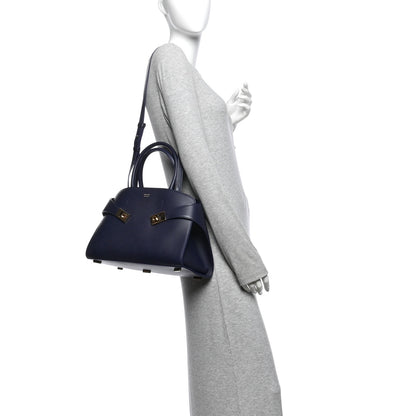 Salvatore Ferragamo Calfskin Small Hug Bag Midnight 2 of 10