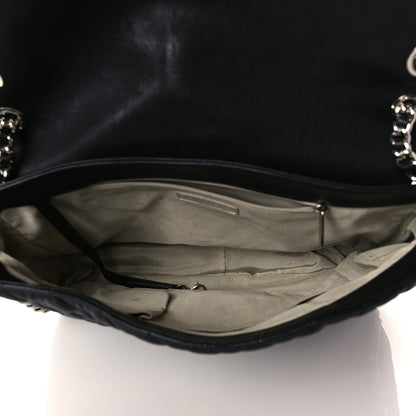 Chanel Washed Lambskin Quilted Maxi Chain Around Flap Black 5 of 10