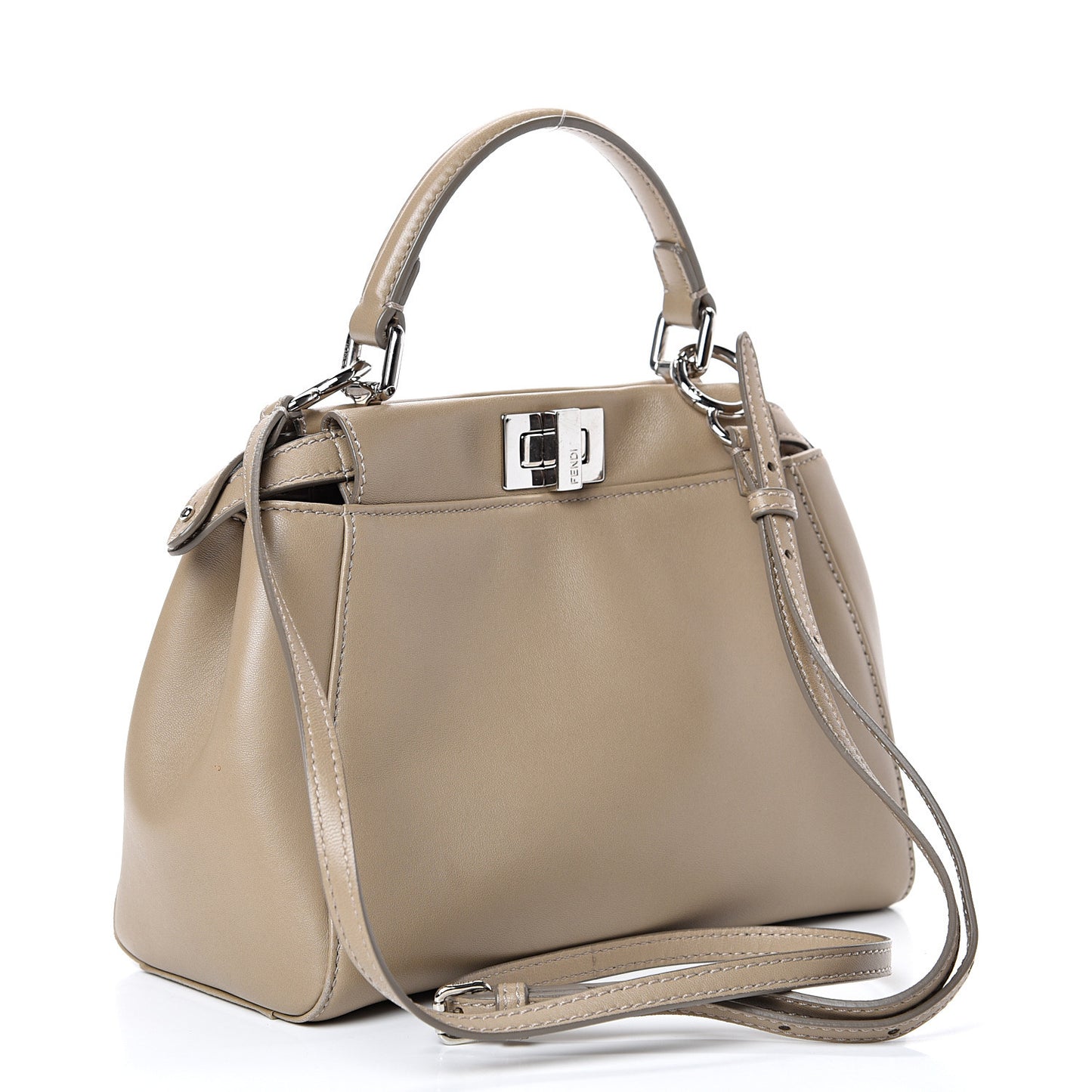 Nappa Mini Peekaboo Iconic Satchel Tortora