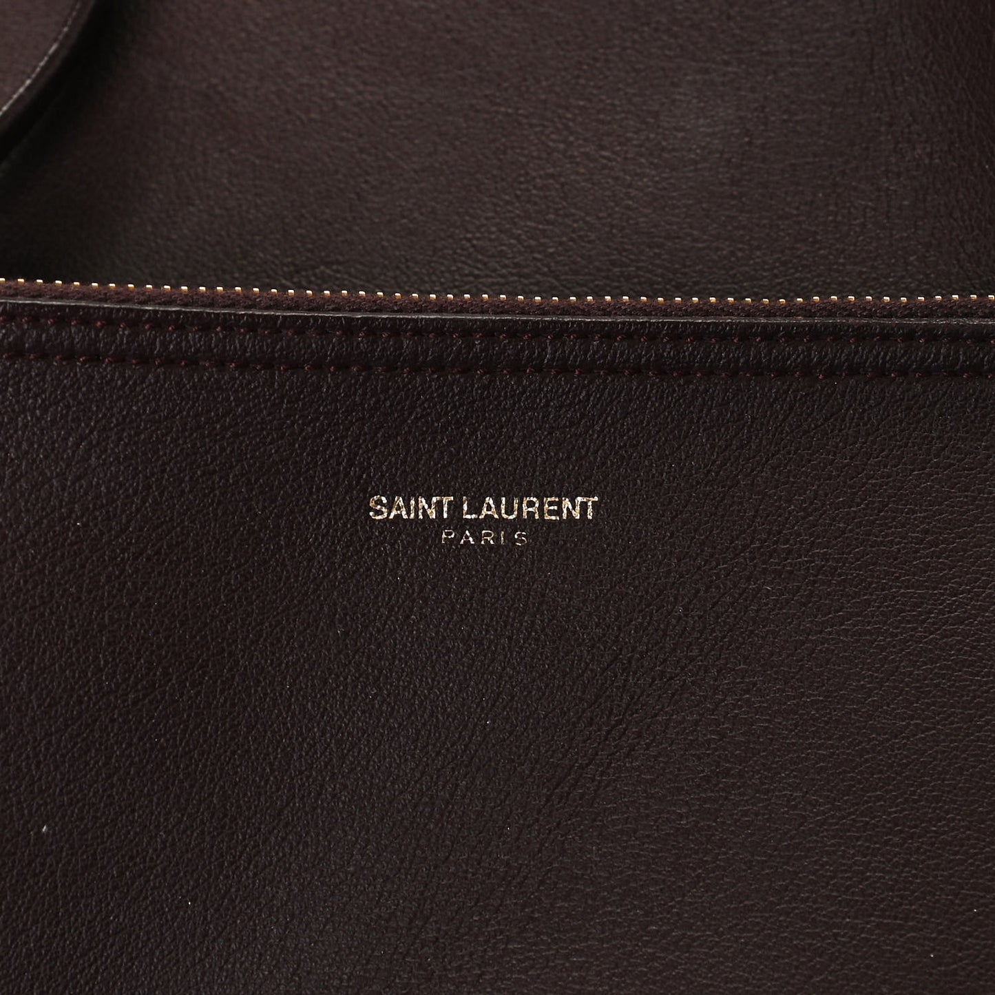 Calfskin Large Shopping Tote Bordeaux