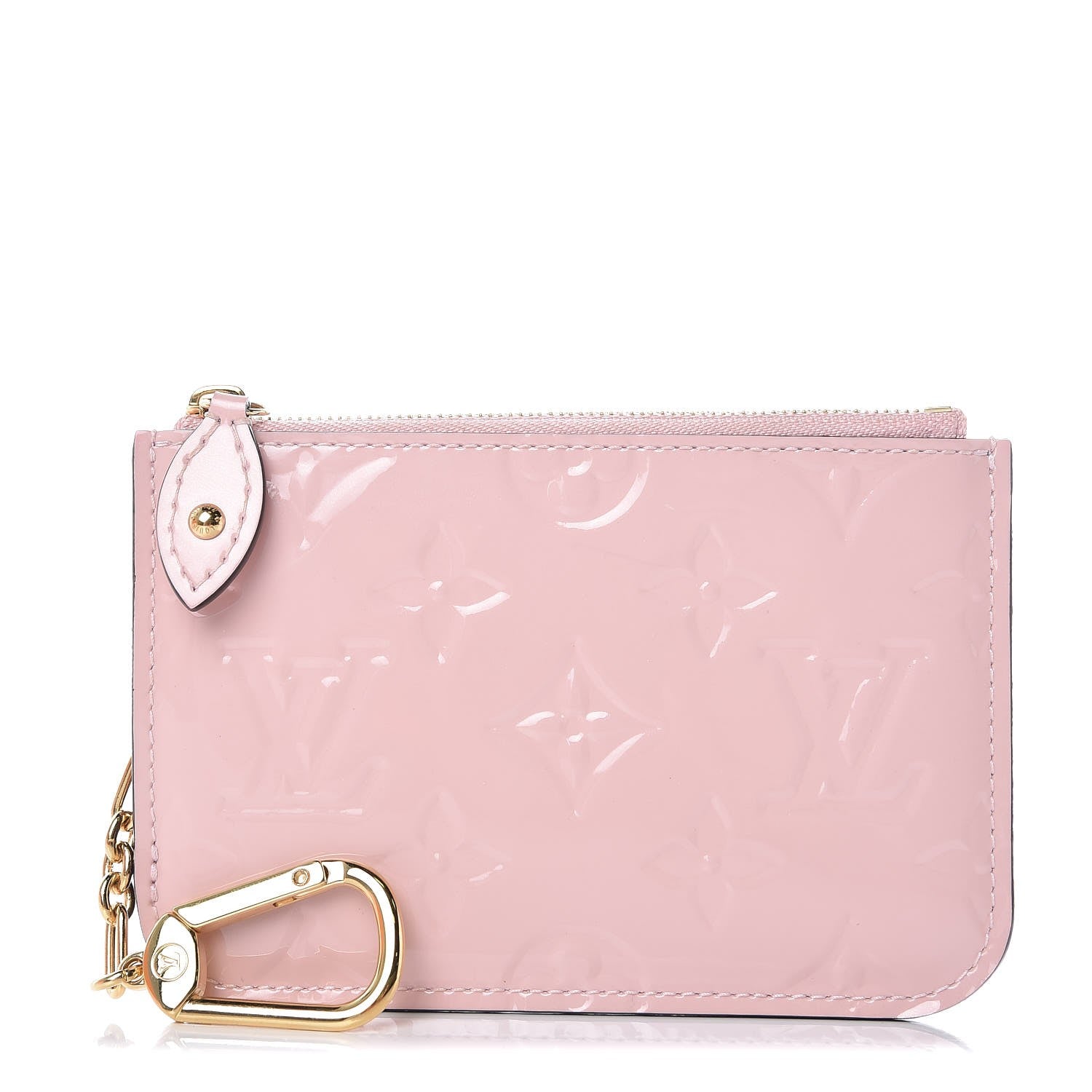 Louis Vuitton Vernis Key Pouch Rose Ballerine 1 of 8
