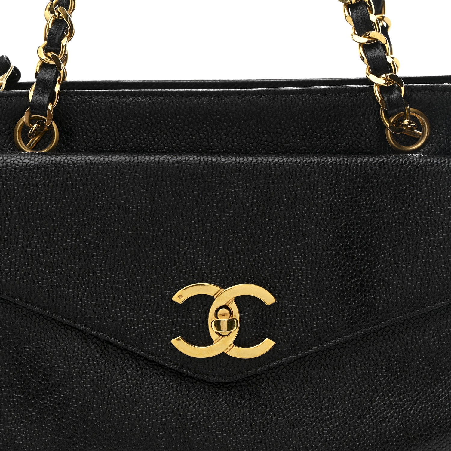 Chanel Caviar Flap Shoulder Bag Black 9 of 11
