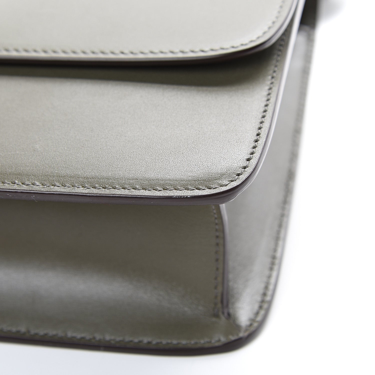 Saint Laurent Smooth Calfskin Carre Satchel Green 10 of 10