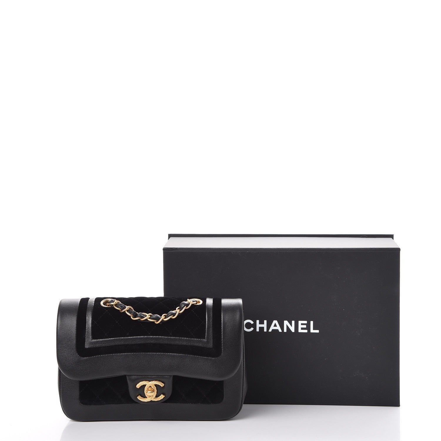 Chanel Metallic Lambskin Velvet Quilted Small Flap Black 8 of 8