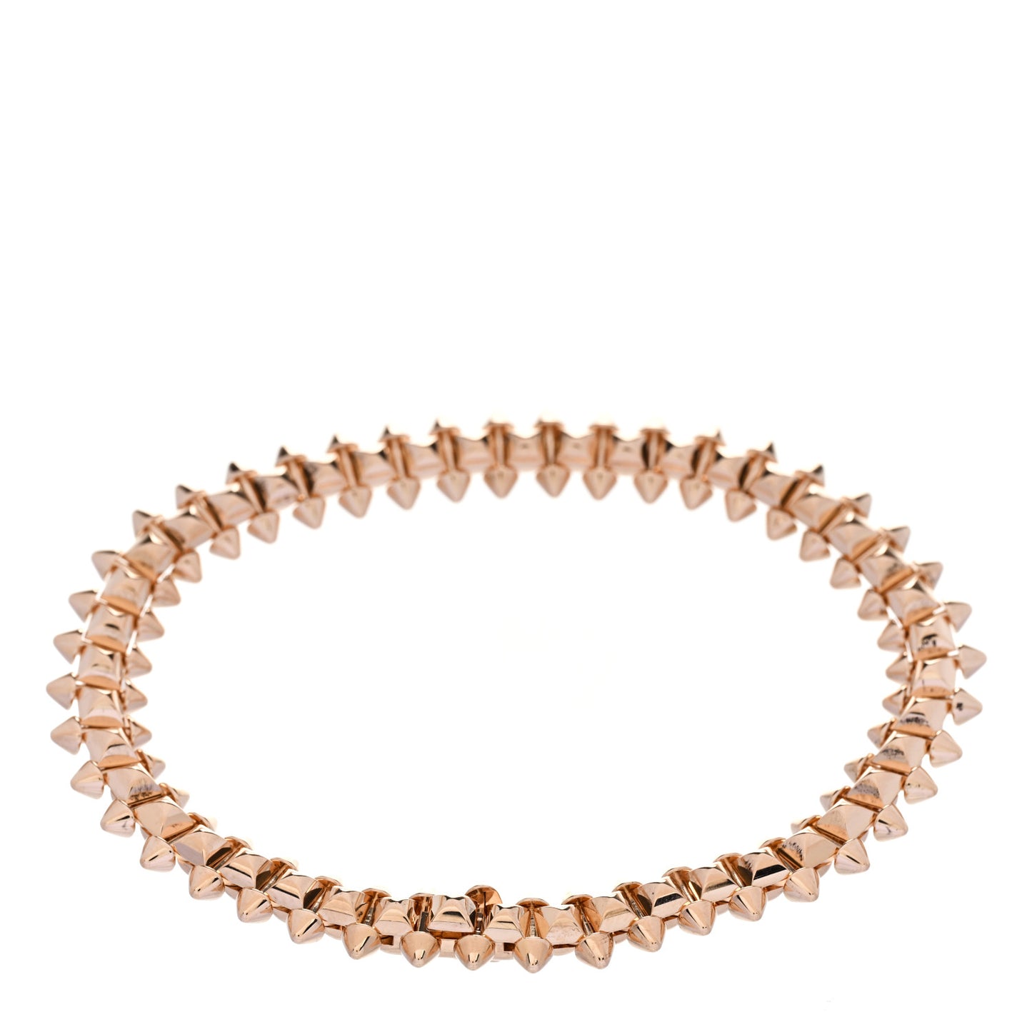 18K Pink Gold Medium Clash De Cartier Flexible Bracelet 16