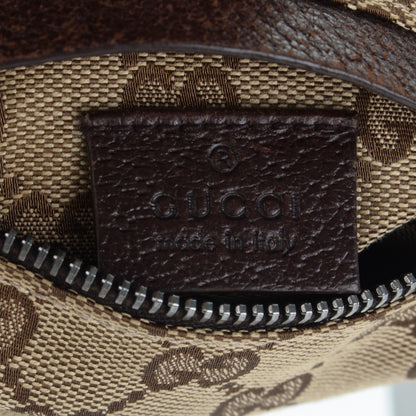 Gucci GG Monogram Double Pocket Belt Bag Dark Brown 6 of 8