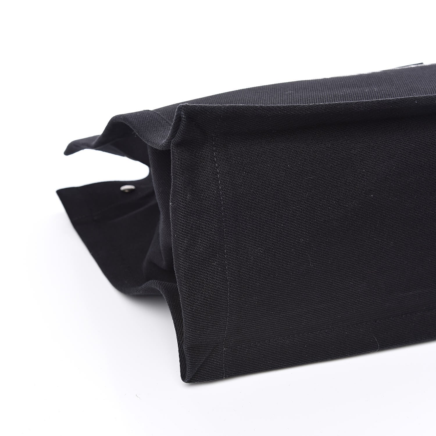 Saint Laurent Linen Calfskin Rive Gauche Tote Black 7 of 10