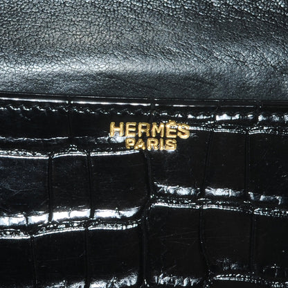 Hermes Porosus Crocodile Constance 23 Black 5 of 9
