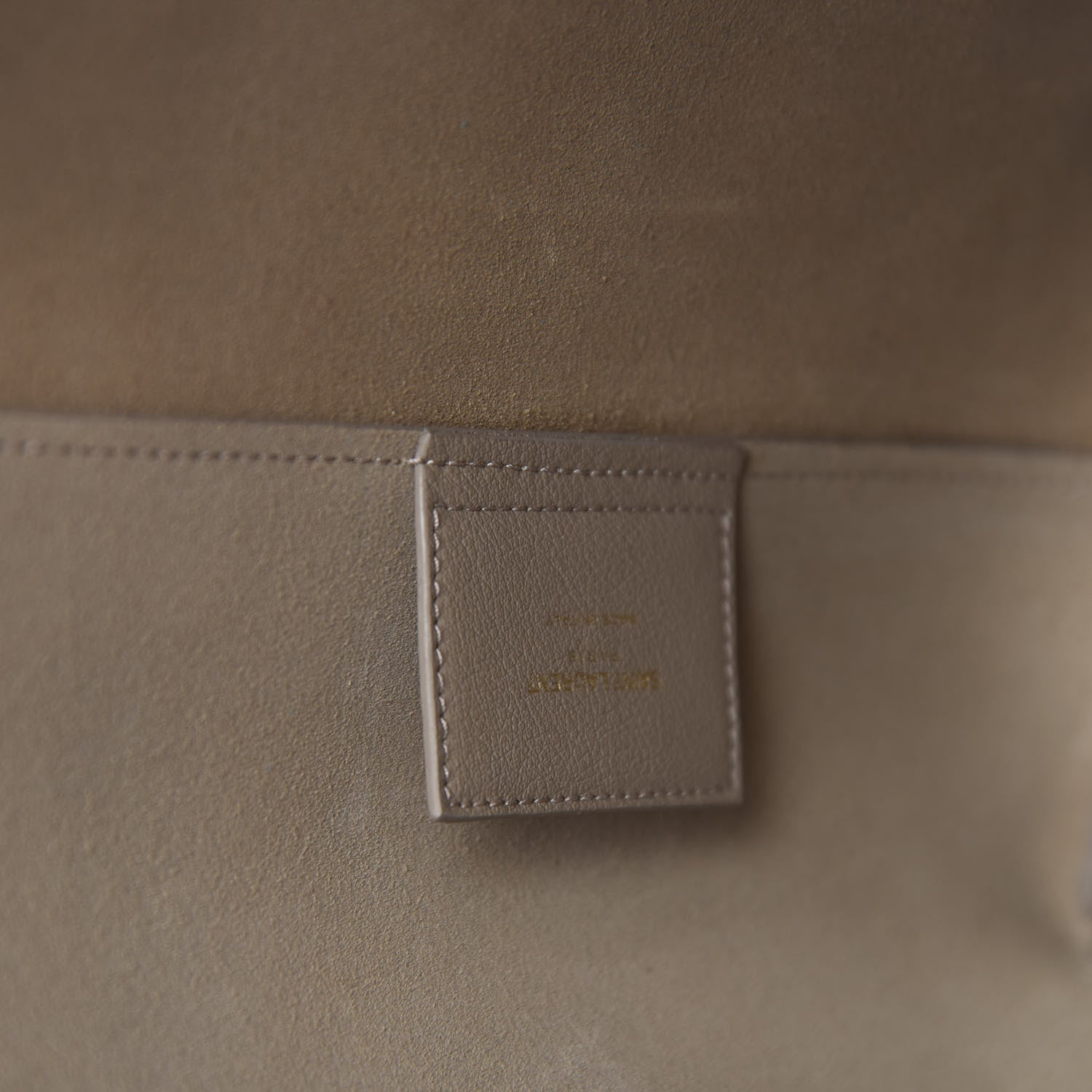 Saint Laurent Calfskin Large Shopping Tote Dusty Gray 5 of 9