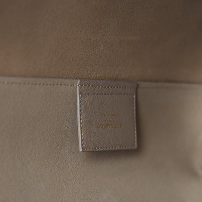 Saint Laurent Calfskin Large Shopping Tote Dusty Gray 5 of 9