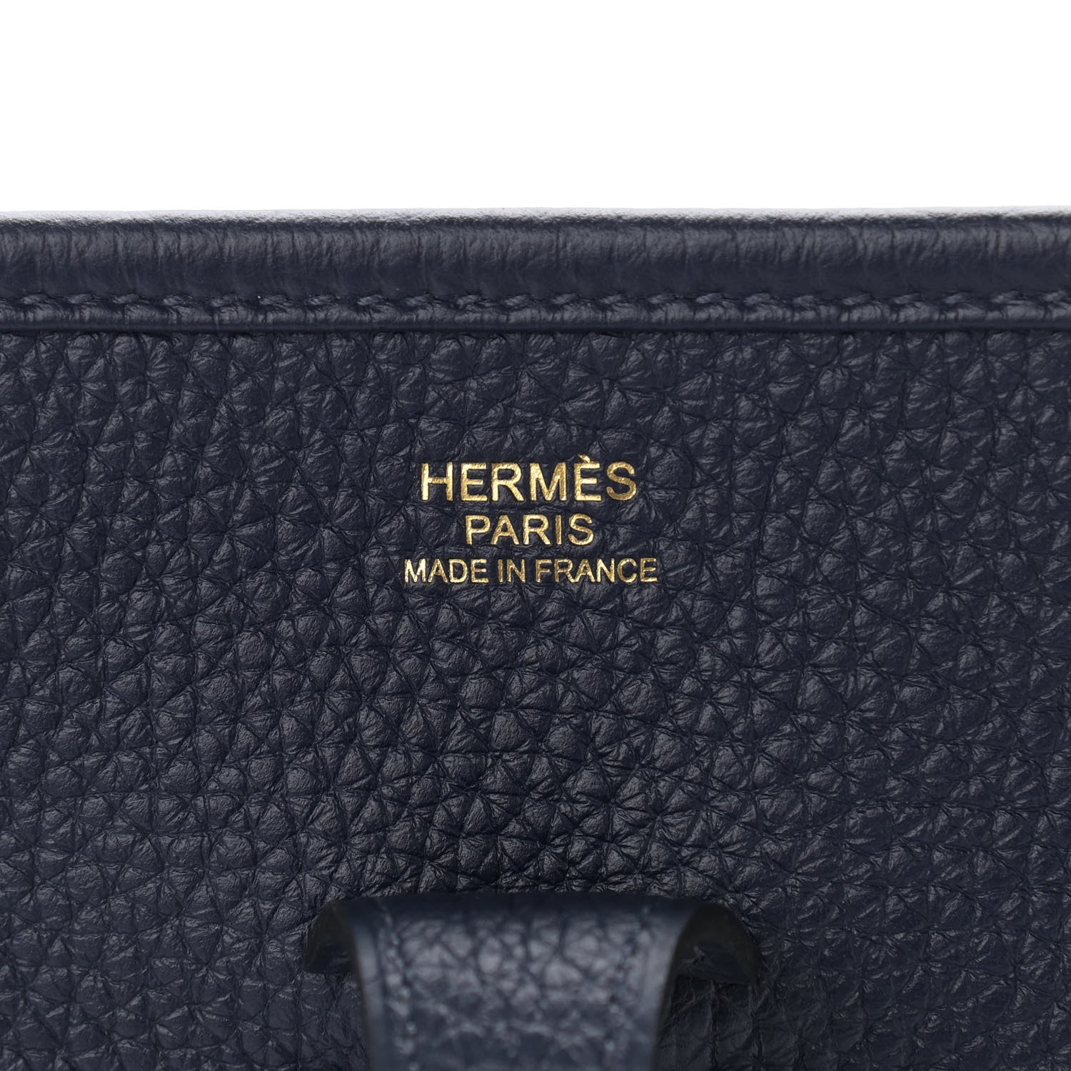 Hermes Taurillon Clemence Quadrille Evelyne III PM Bleu Nuit Bleu Saphir Anemone Capucine 5 of 10