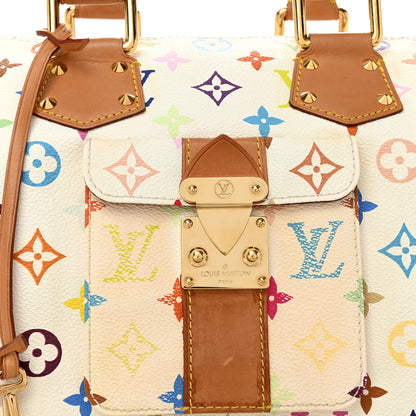 Louis Vuitton Monogram Multicolor Speedy 30 White 7 of 9