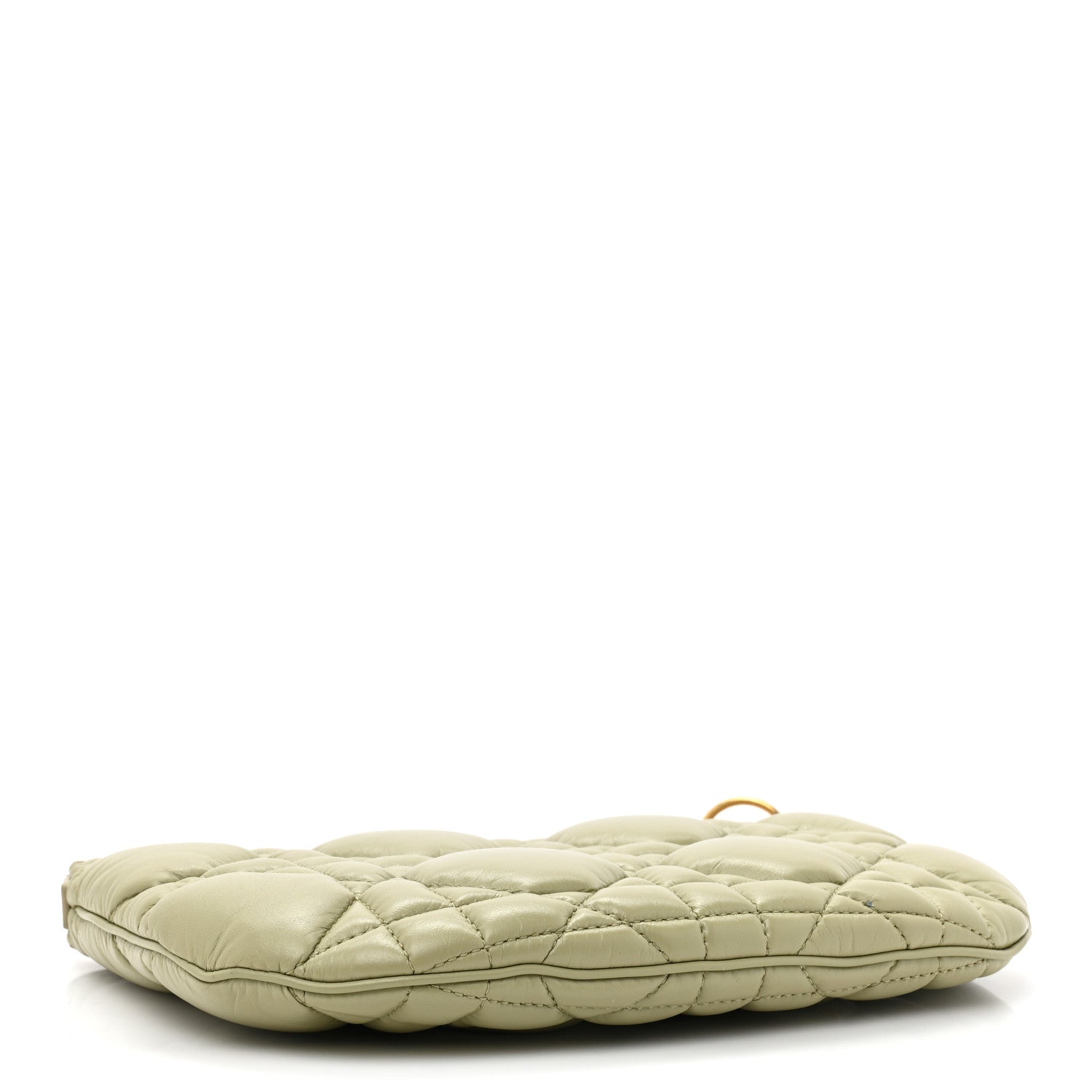 Christian Dior Calfskin Cannage Caro Pouch Desert Sage 4 of 11