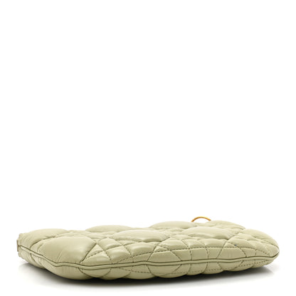 Christian Dior Calfskin Cannage Caro Pouch Desert Sage 4 of 11