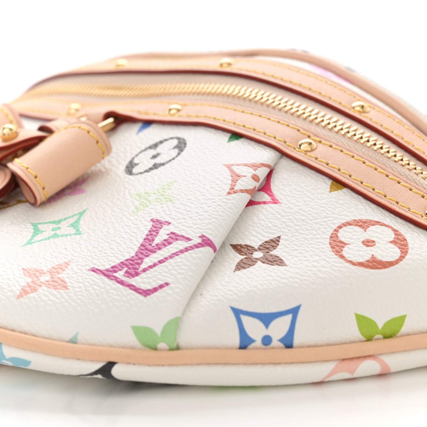 LV X TM Monogram Multicolor High Rise Bumbag White