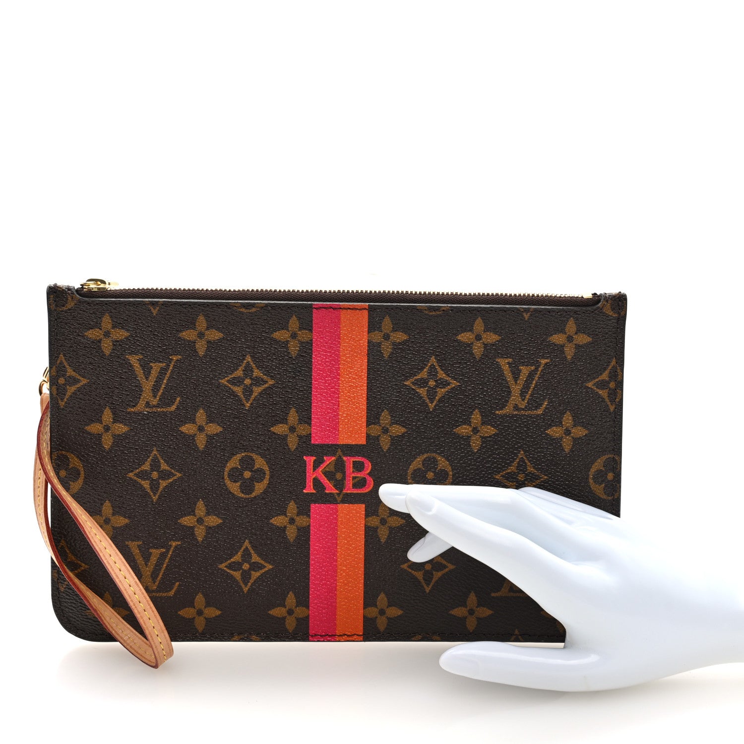 Louis Vuitton Monogram My LV Heritage Neverfull MM GM Pochette Fuchsia Orange 2 of 6