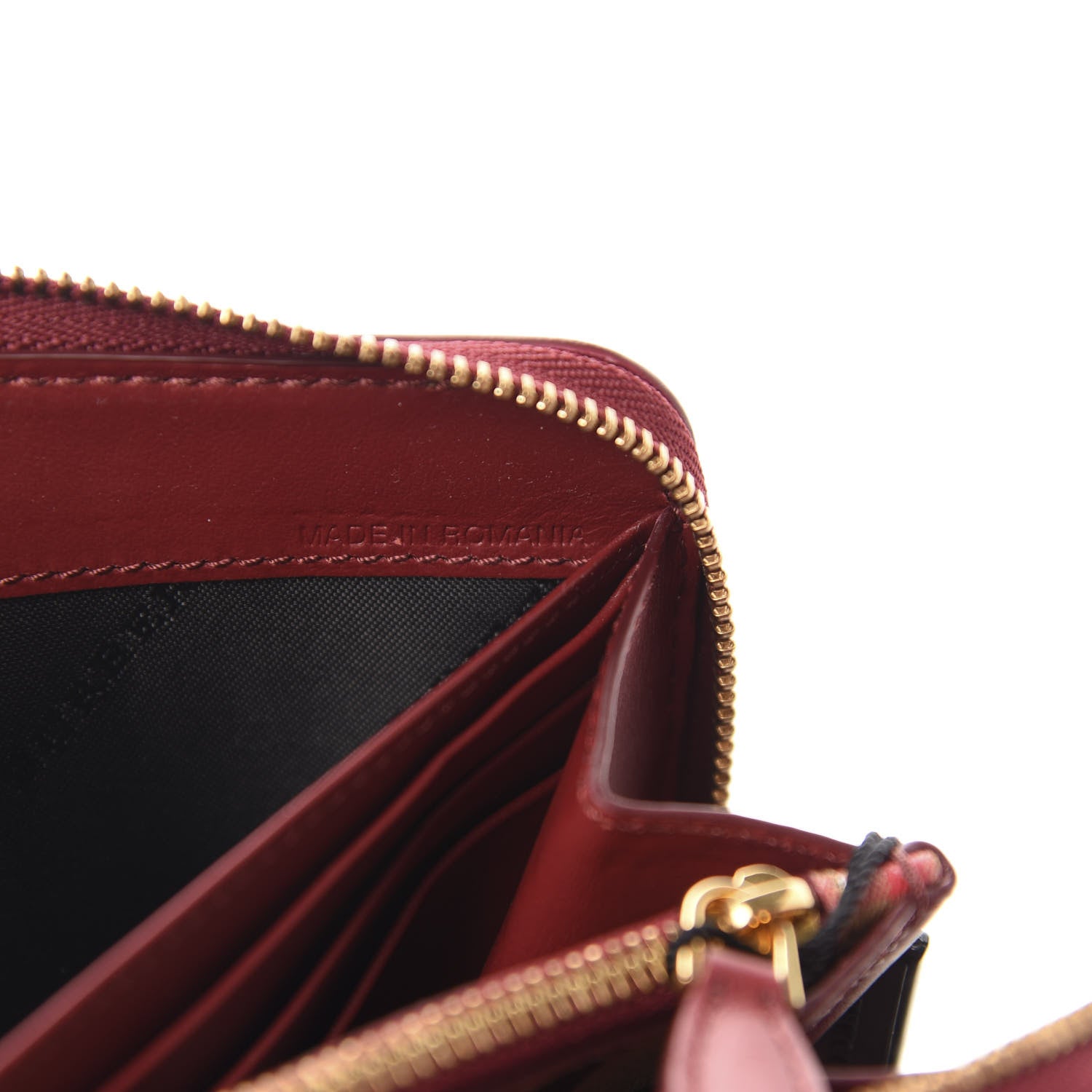 Burberry Vintage Check Elmore Zip Around Wallet Crimson 7 of 8