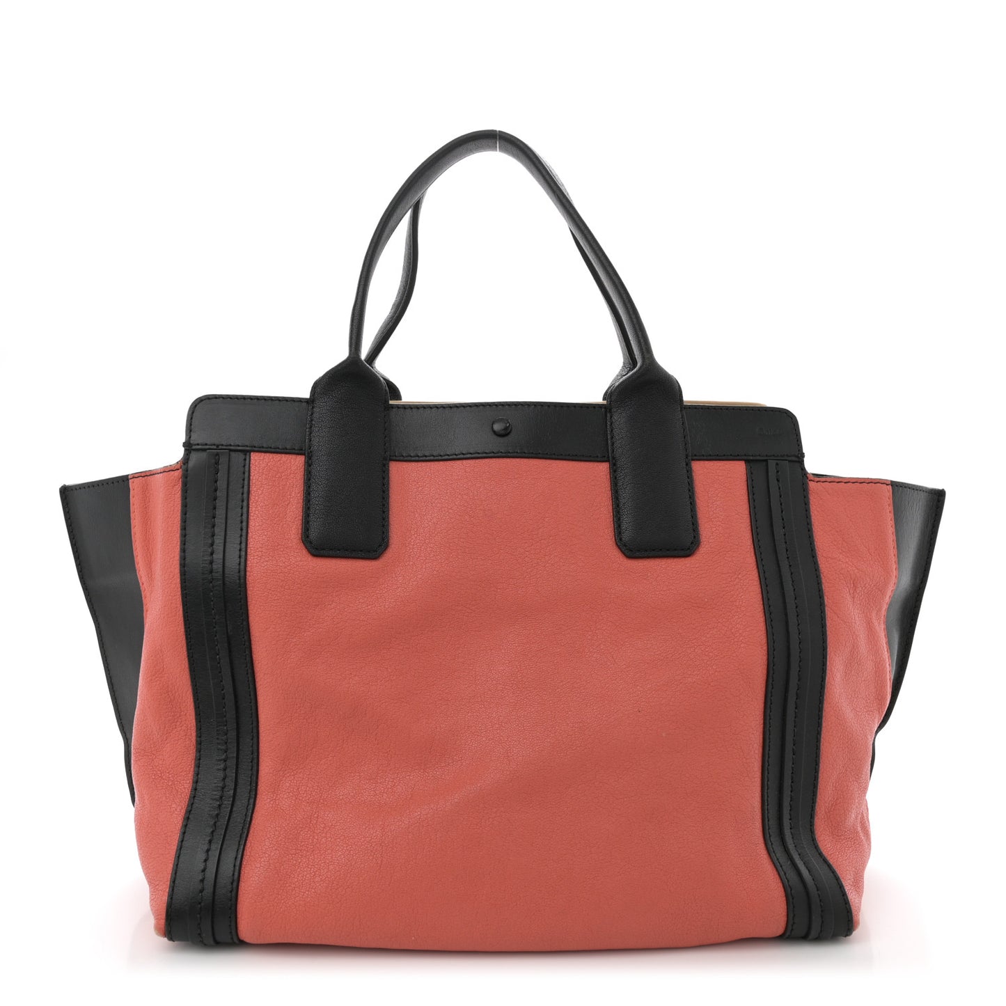 Sheepskin Small Alison East West Tote Pink Black