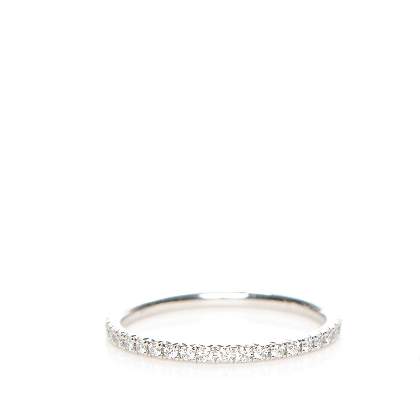18K White Gold Diamond Metro Ring 5