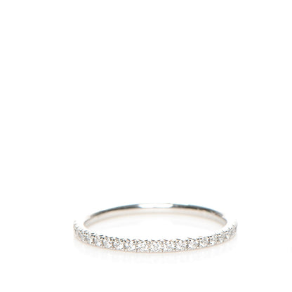 Tiffany 18K White Gold Diamond Metro Ring 5 3 of 5