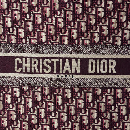 Christian Dior Oblique Large Book Tote Burgundy Multicolor 10 of 10