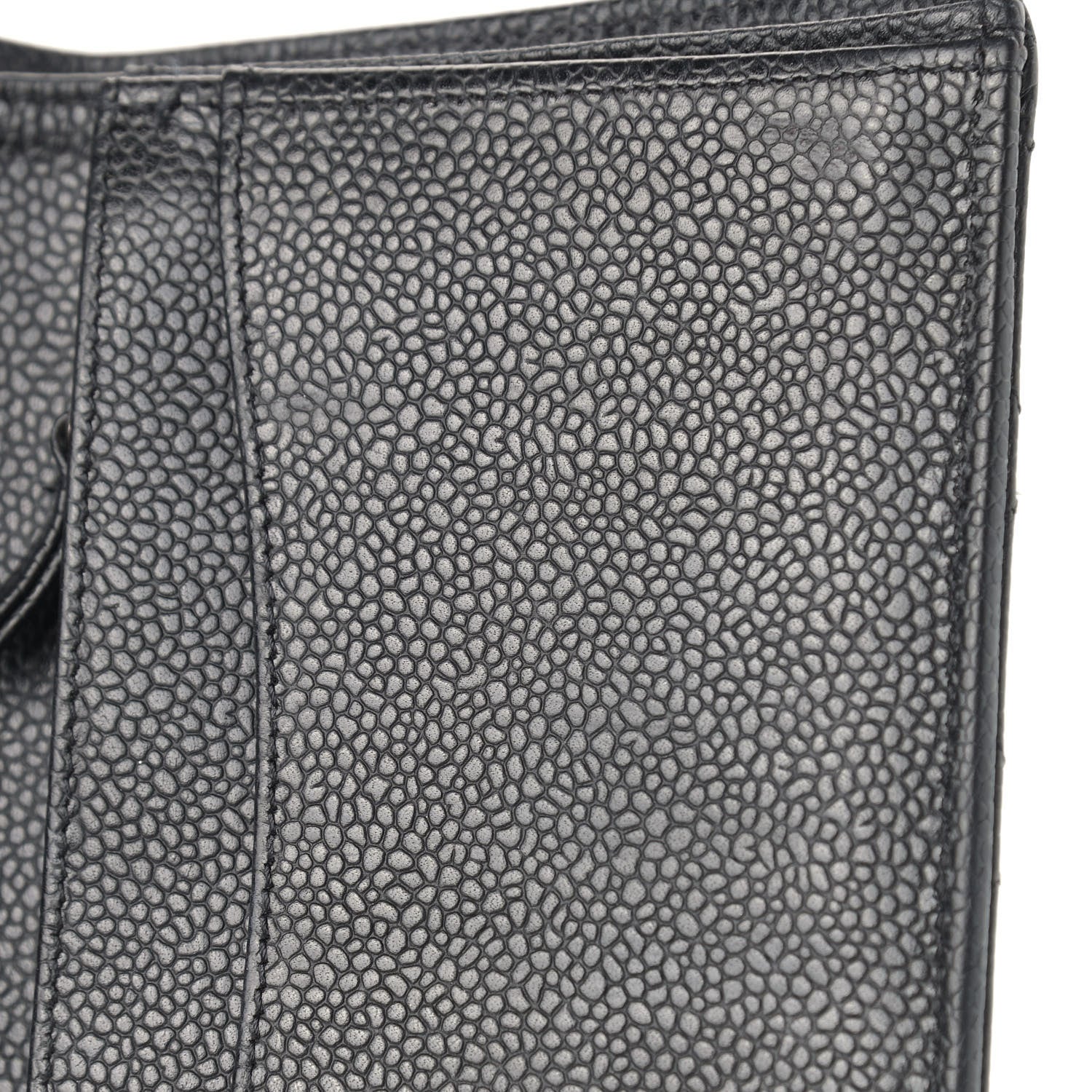 Chanel Caviar Quilted Yen Wallet Black 13 of 17