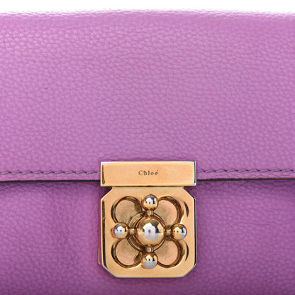 Chloe Calfskin Elsie Long Wallet Purple 7 of 9