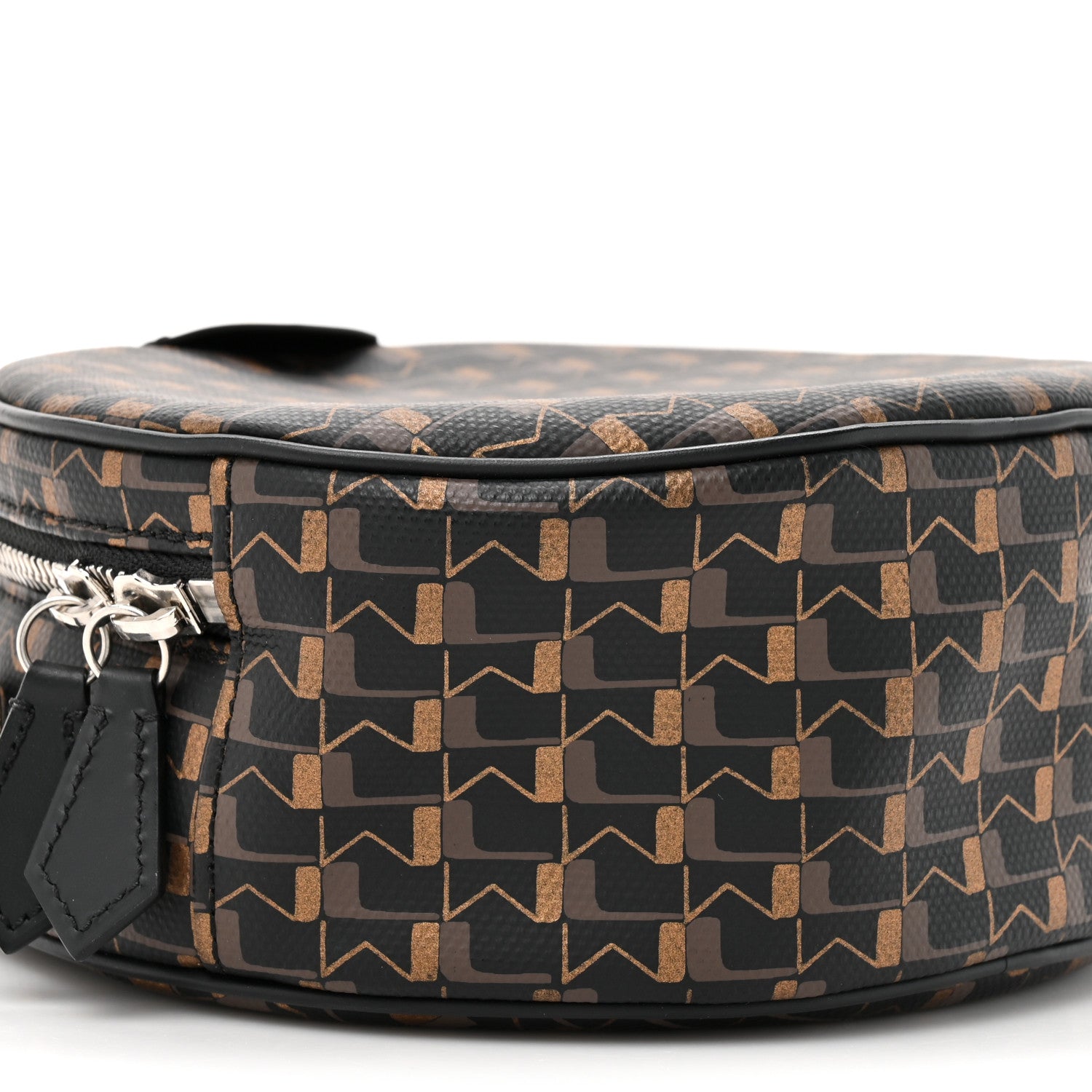 Moynat Canvas 1920 Oh! Small Yoyo Crossbody Bag Carbon Bronze Cognac 10 of 10