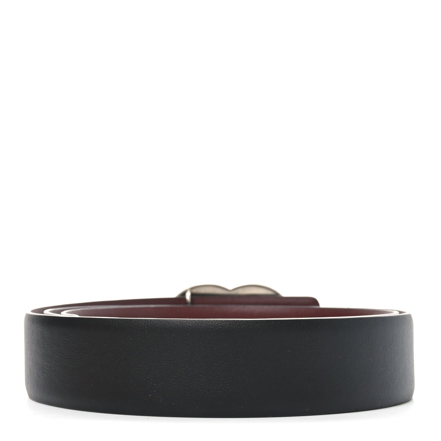 Chanel Calfskin CC Reversible 90 36 Belt Black Burgundy 2 of 6