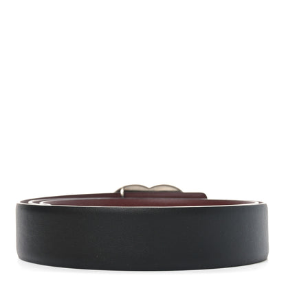 Chanel Calfskin CC Reversible 90 36 Belt Black Burgundy 2 of 6
