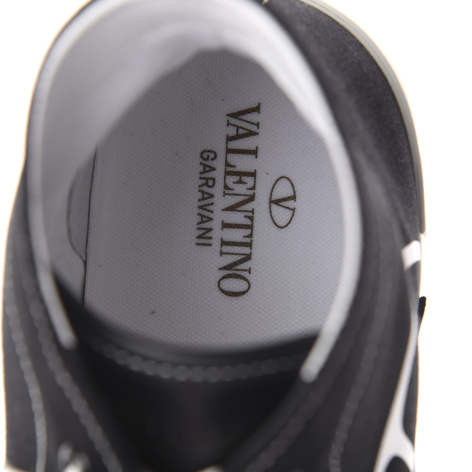 Valentino Garavani Canvas Suede Mens VLTN Tricks High Top Sneakers 45 Black 5 of 7