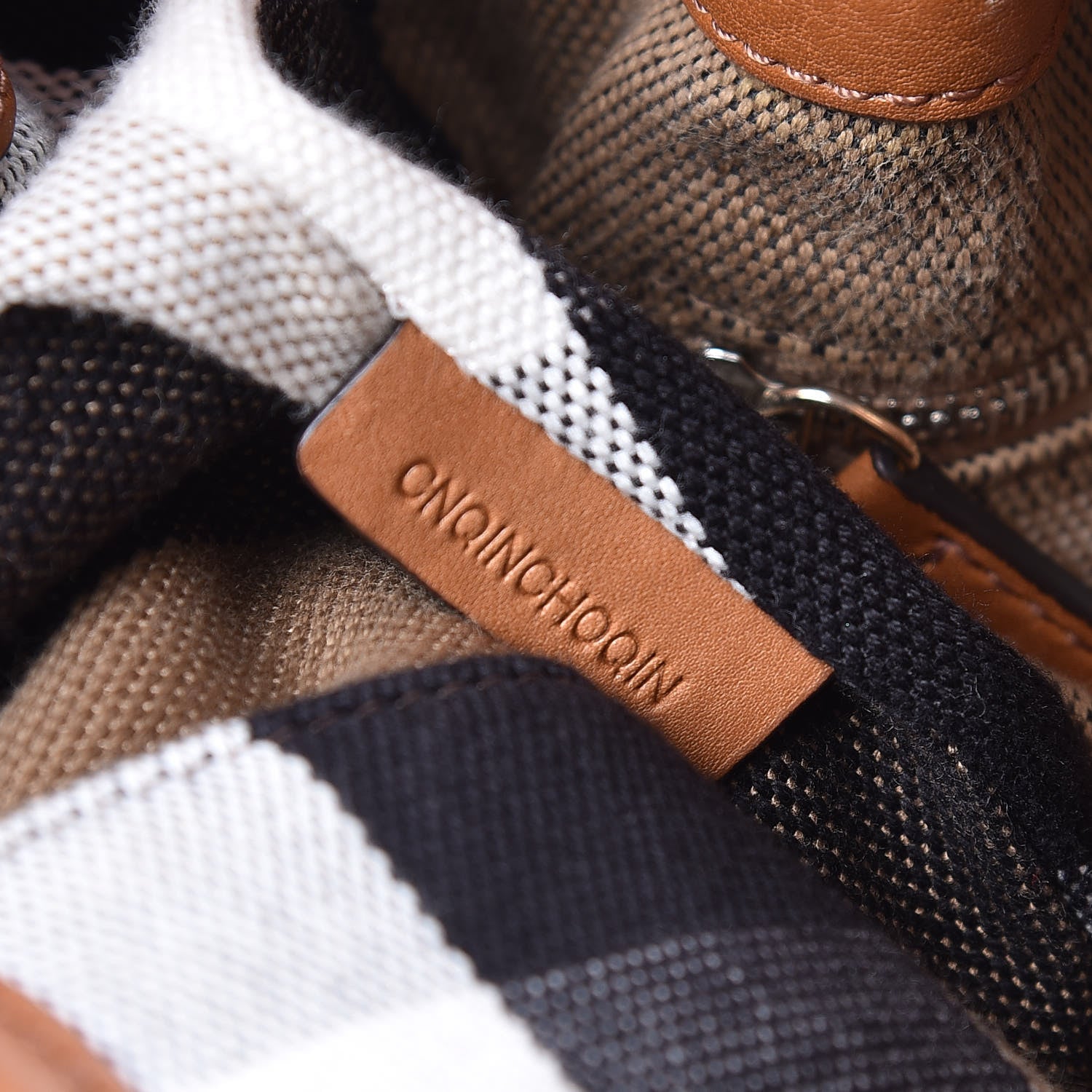 Burberry Grainy Calfskin House Check Small Maidstone Brown 8 of 13