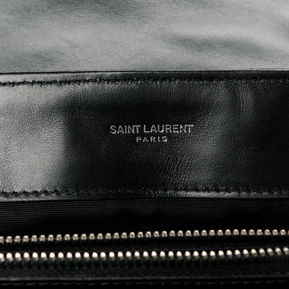 Saint Laurent Calfskin Y Quilted Monogram Medium Loulou Chain Satchel Black 6 of 11